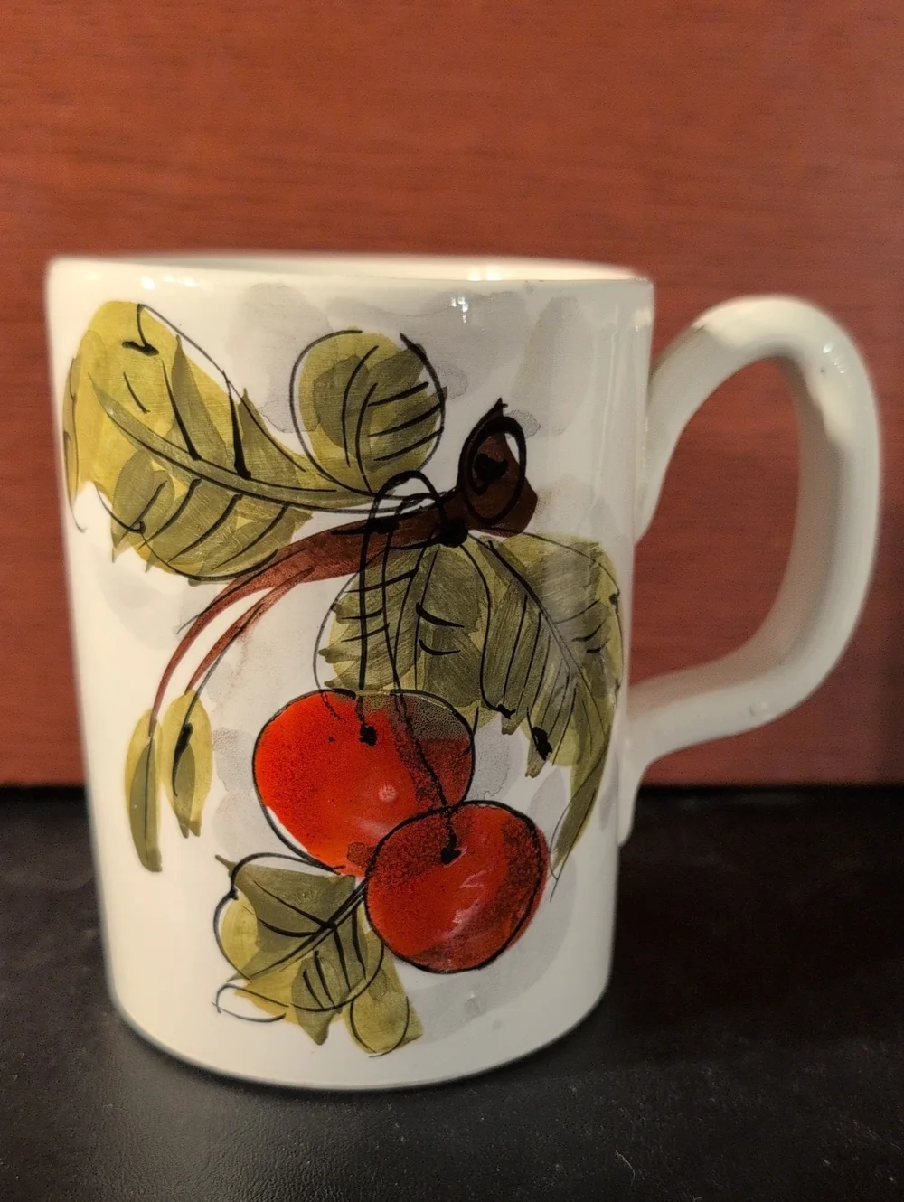 Vintage Hand Painted Italian Coffee Mug